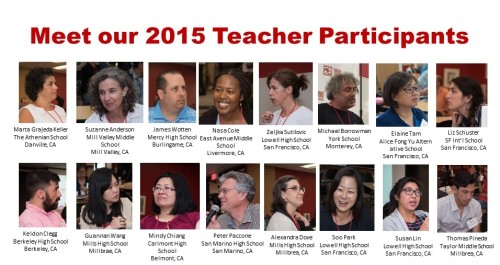 2015 Teachers Workshop Participants (1)